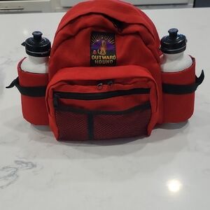 Outward Hound Red Adventure Dog Walking Fannypack